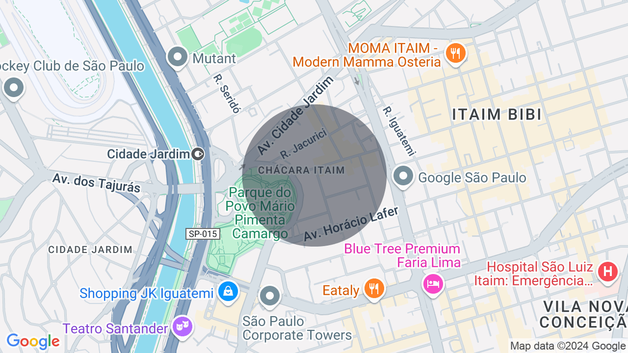 Mapa da localização — Itaim Bibi, São Paulo