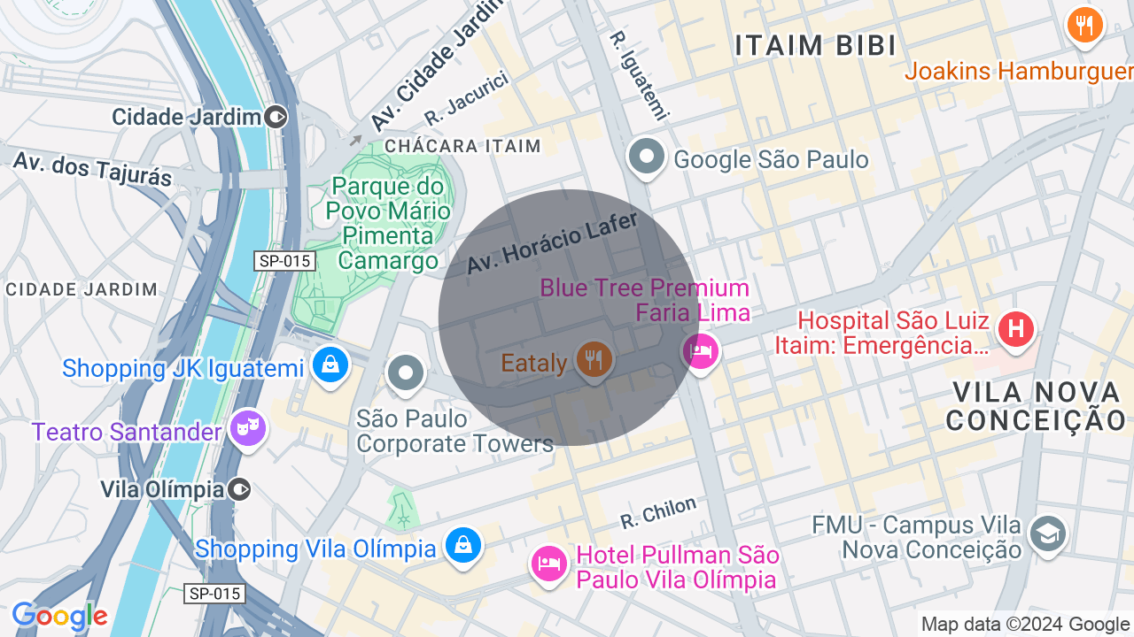 Mapa da localização — Itaim Bibi, São Paulo