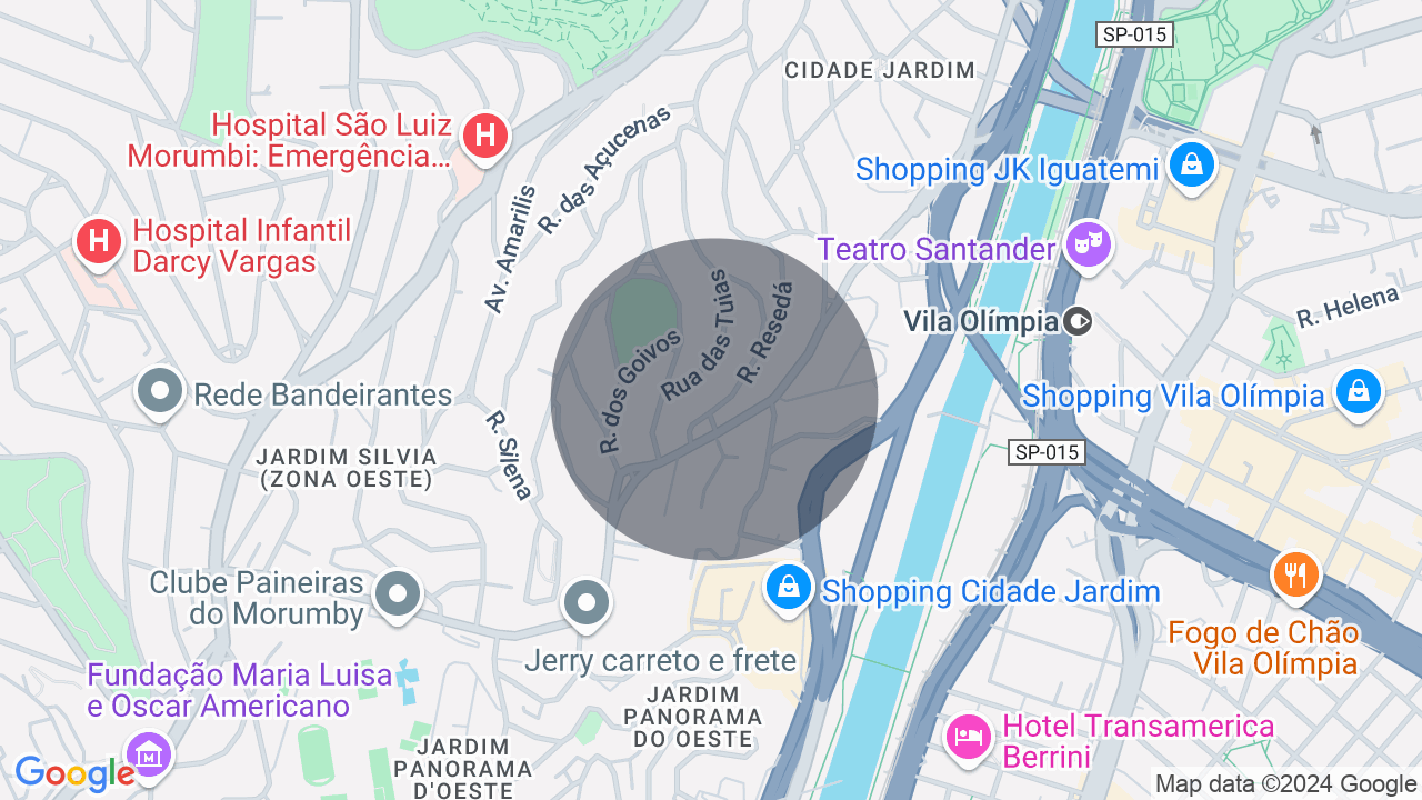 Mapa da localização — Cidade Jardim, São Paulo