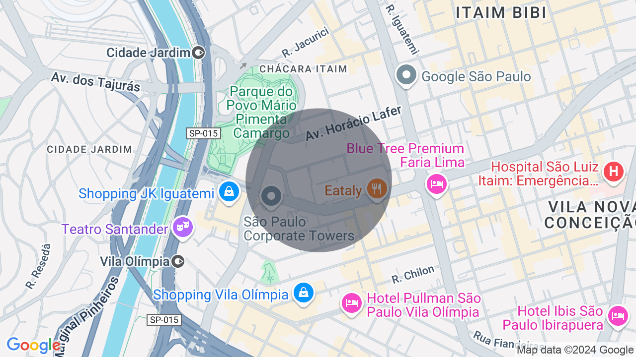 Mapa da localização — Itaim Bibi, São Paulo