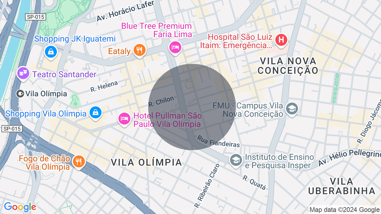 Mapa da localização — Itaim Bibi, São Paulo