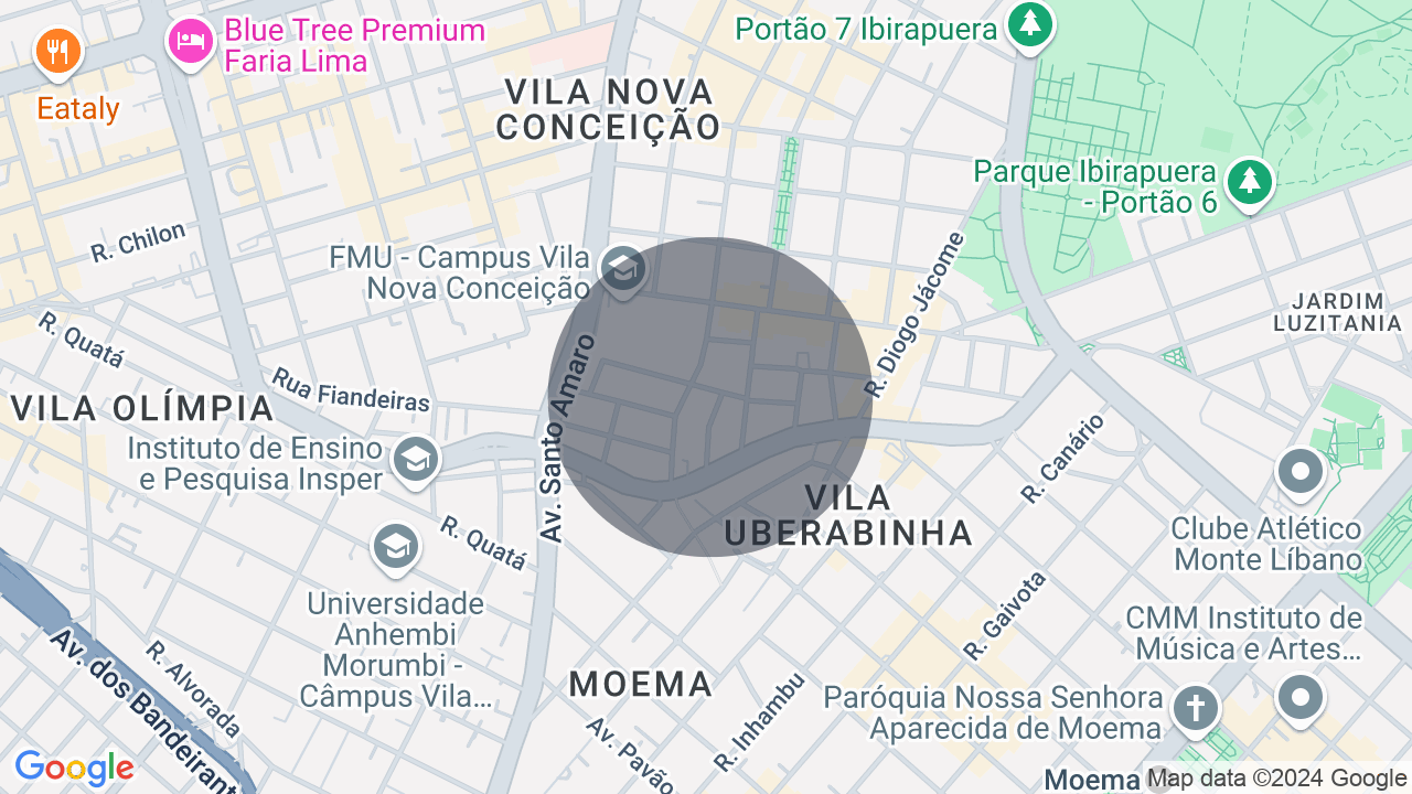 Mapa da localização — Vila Nova Conceição, São Paulo