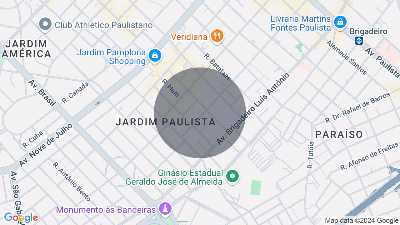 Mapa da localização — Jardim Paulista, São Paulo