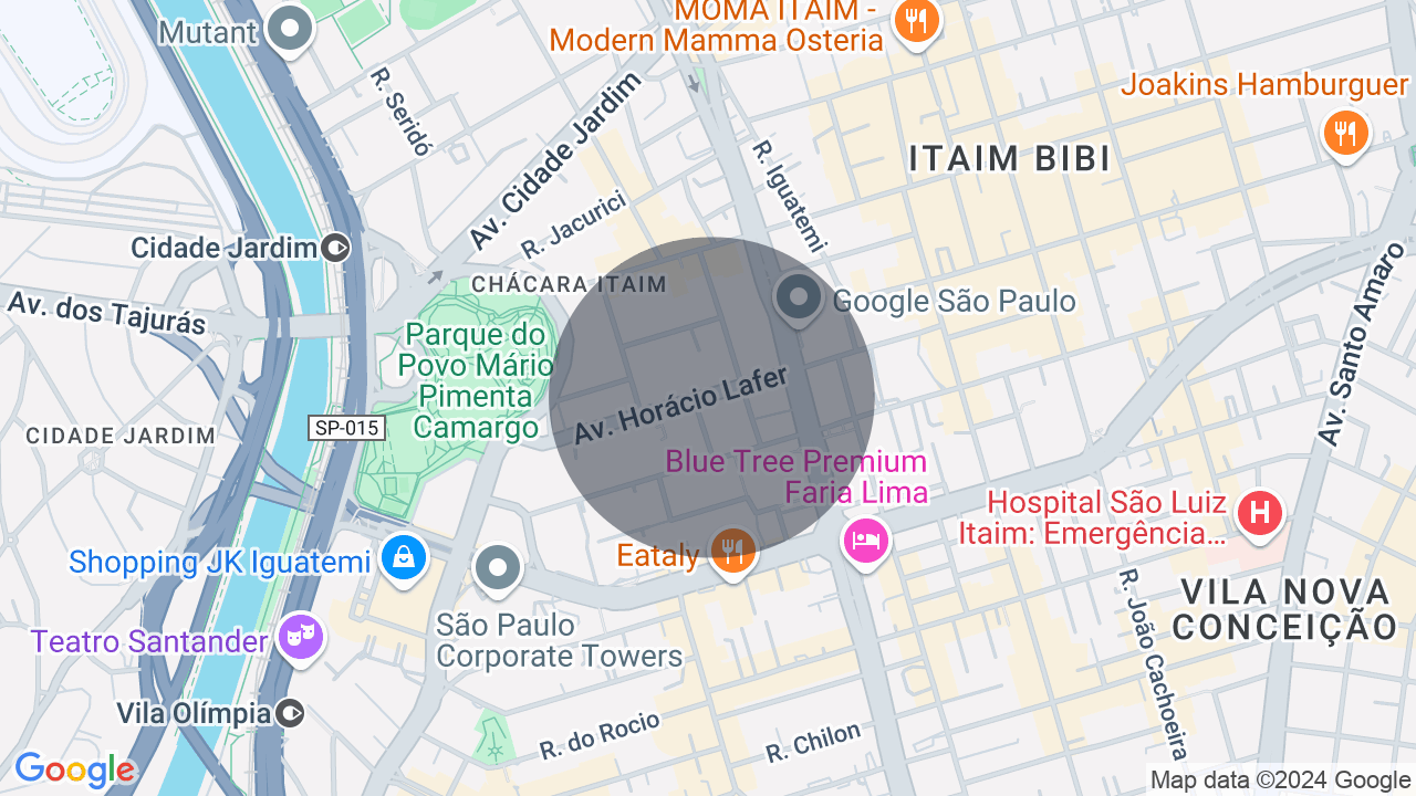 Mapa da localização — Itaim Bibi, São Paulo