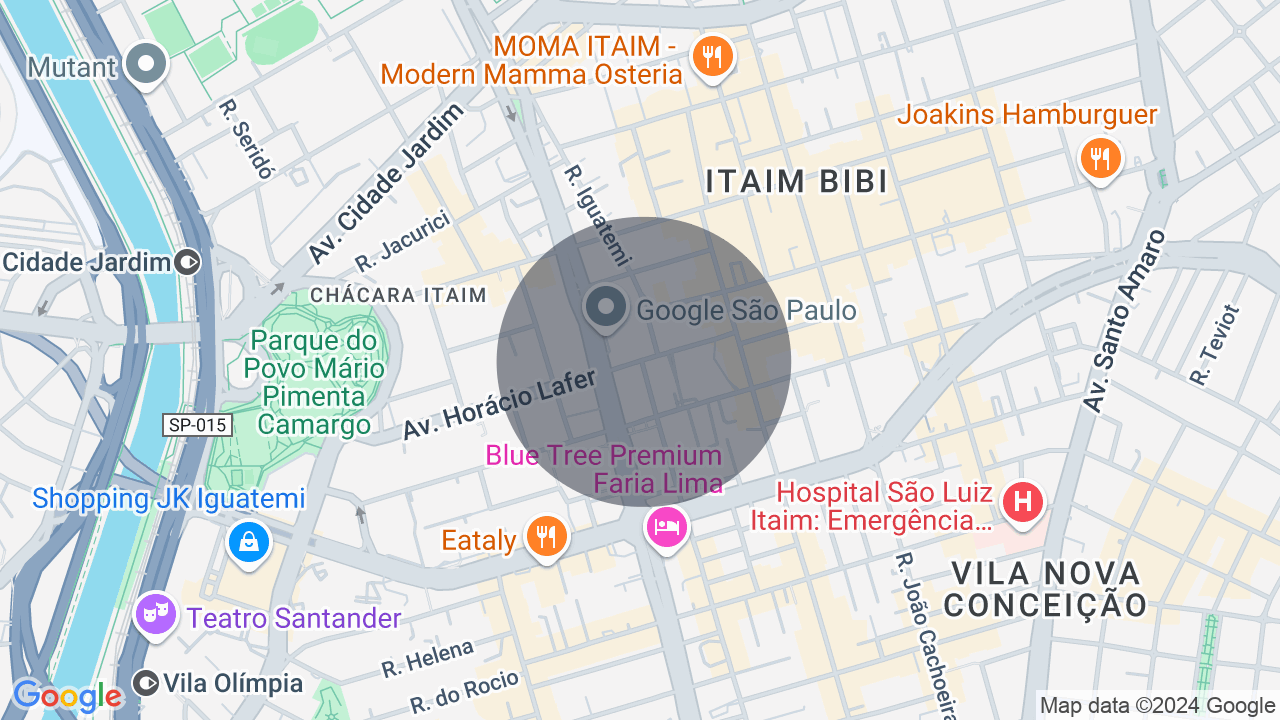 Mapa da localização — Itaim Bibi, São Paulo