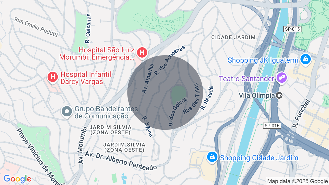 Mapa da localização — Cidade Jardim, São Paulo