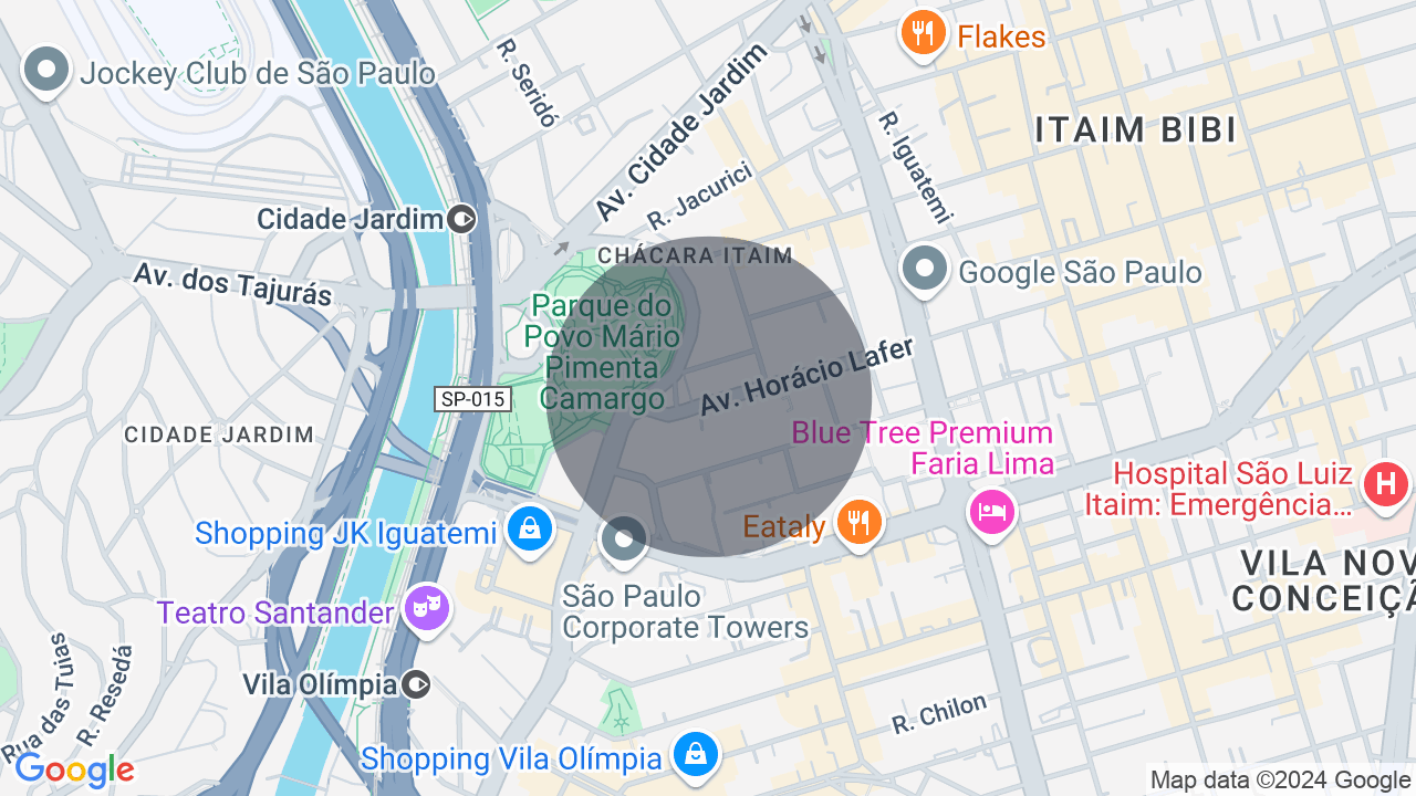 Mapa da localização — Itaim Bibi, São Paulo