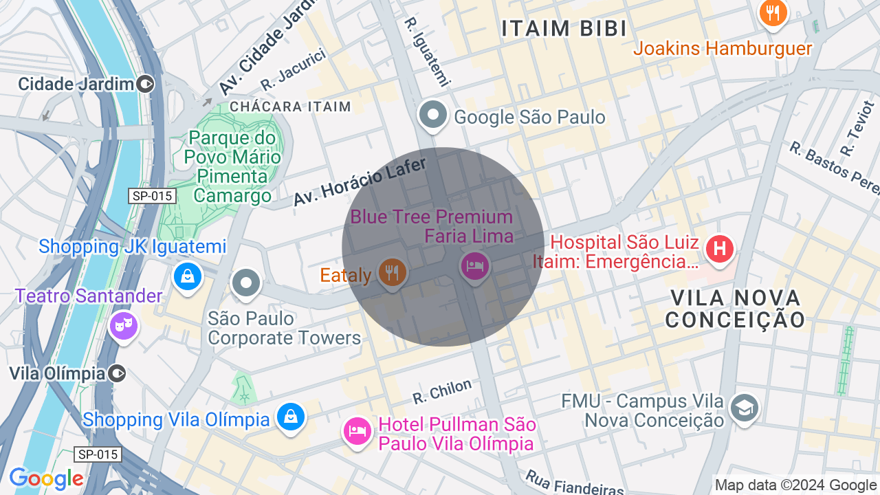 Mapa da localização — Itaim Bibi, São Paulo