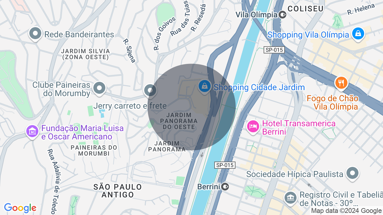 Mapa da localização — Cidade Jardim, São Paulo