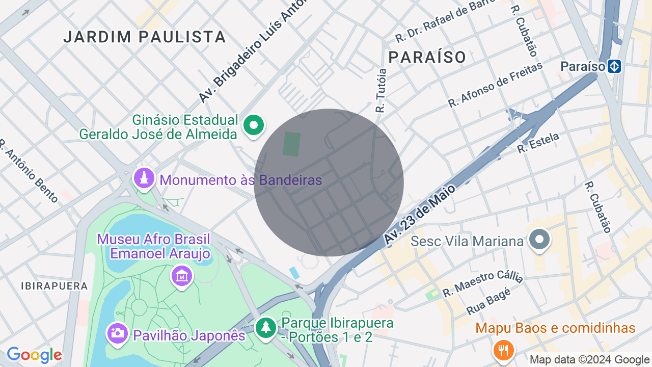 Mapa da localização — Vila Mariana, São Paulo