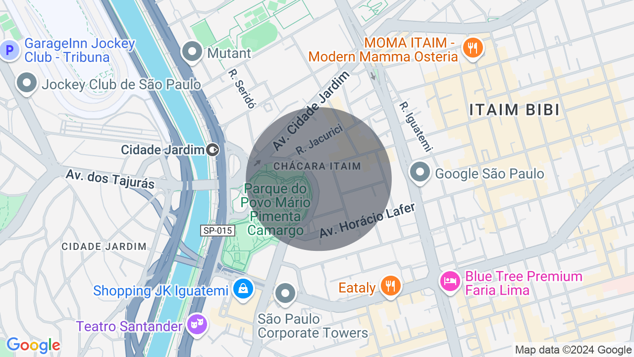 Mapa da localização — Itaim Bibi, São Paulo