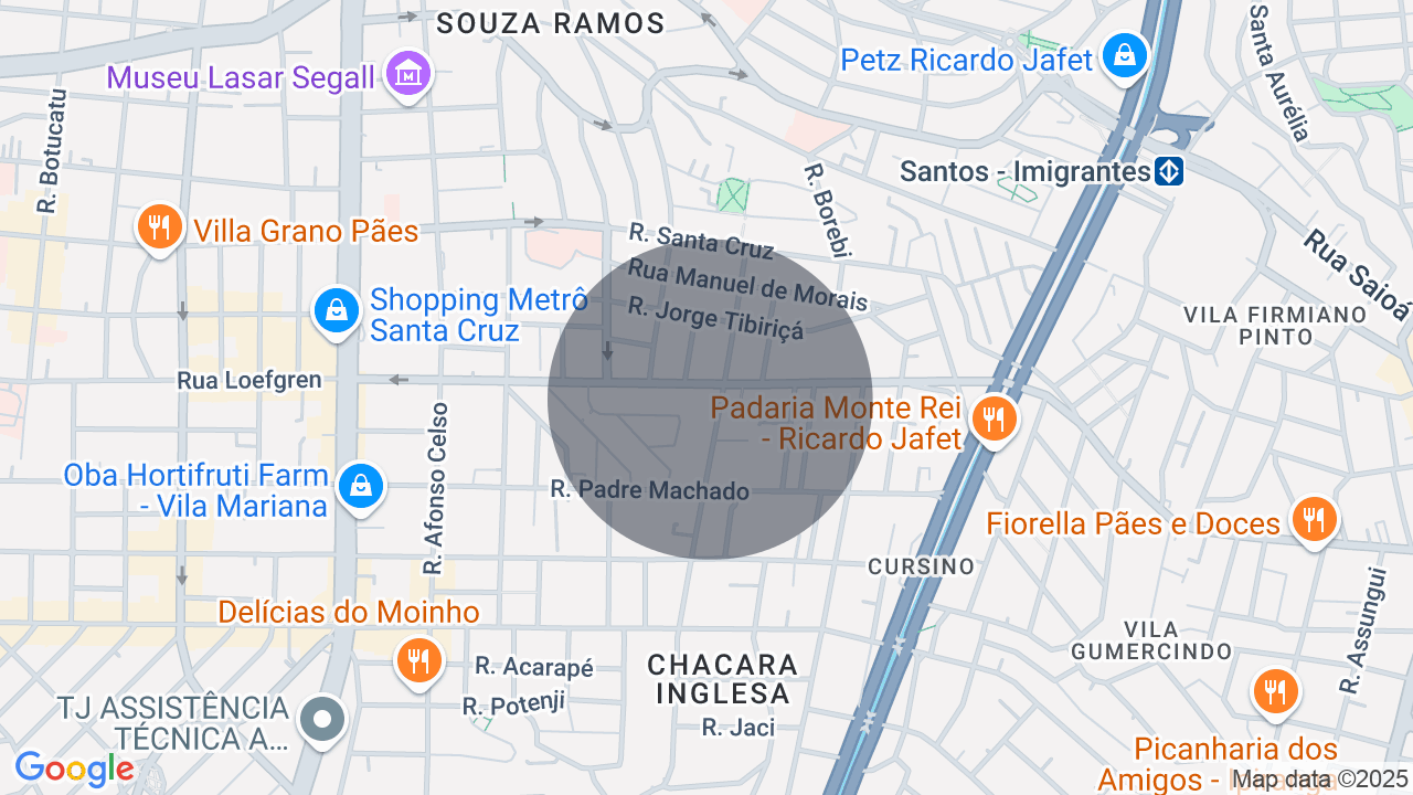 Mapa da localização — Vila Clementino, São Paulo
