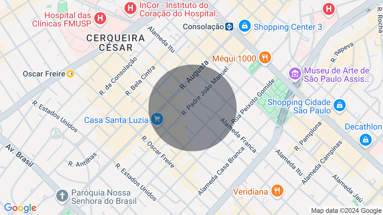 Mapa da localização — Cerqueira César, São Paulo